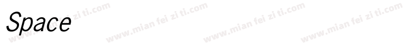 Space Gothic Italic字体转换